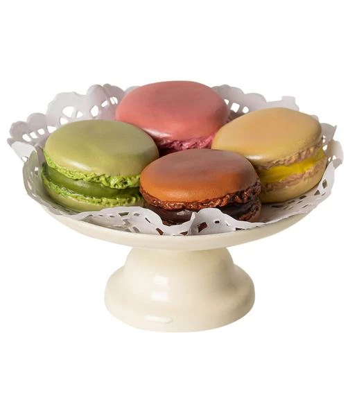 Maileg Macarons And Cake Stand Set