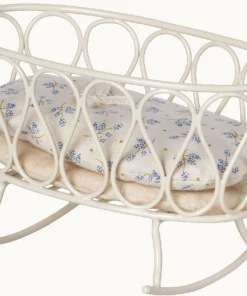 Maileg Blue Cradle with Sleeping Bag