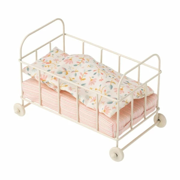 Maileg Micro Metal Baby Cot