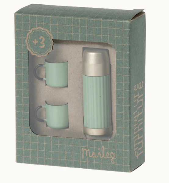 Maileg Mint Thermos and Cups