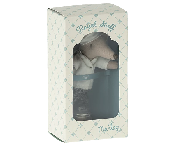 Maileg Chef Mouse With Soup Pot And Spoon