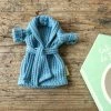 Maileg Dusty Blue Bathrobe For Mum Or Dad Mouse