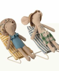 Maileg Beach Collection Sun Chairs Mice