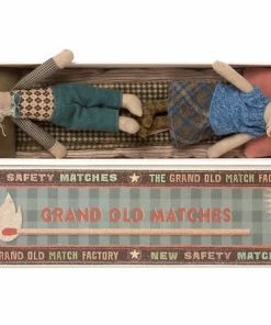 Maileg Grandma and Grandpa Mice In A Matchbox Toy