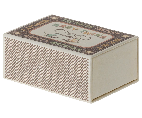 Maileg Twin Baby Mice In Matchbox