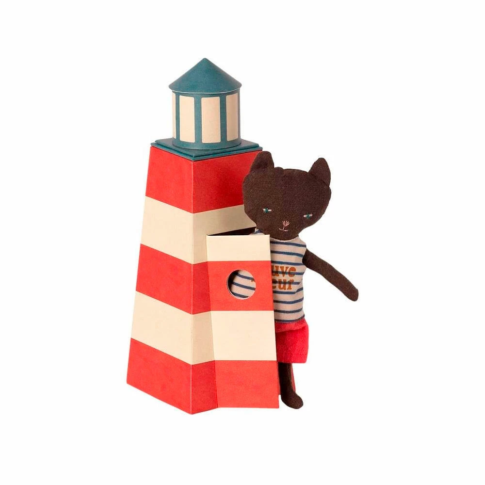 Maileg Cat Sauveteur with Tower