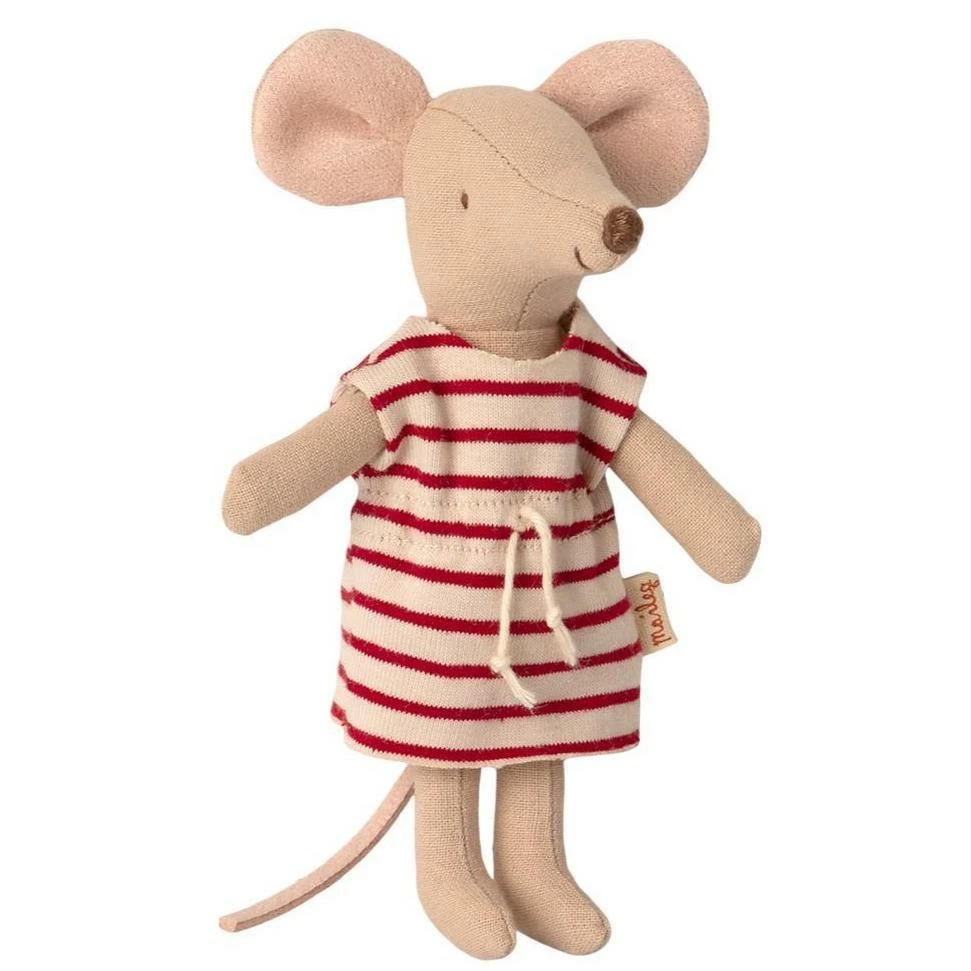 Maileg Topolina Sorella Maggiore Vestito A Righe