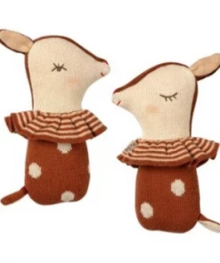 Maileg Rusty Bambi Soft Knitted Rattle