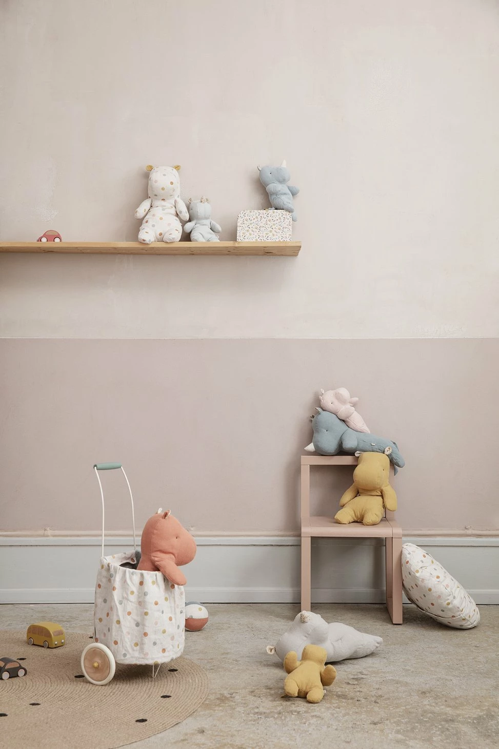 Maileg Medium Rhino Blue Safari Friends