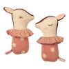 Maileg Baby Bambi Rattle Rose