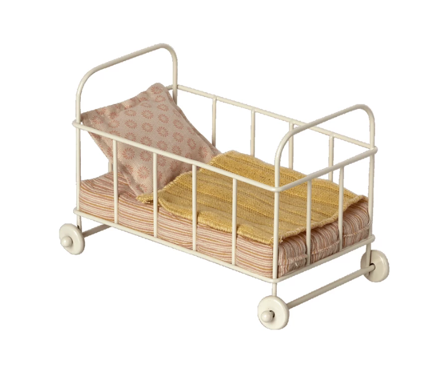 Maileg Lit Bébé Micro Rose