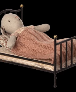 Maileg Vintage Bett Maus Anthrazite