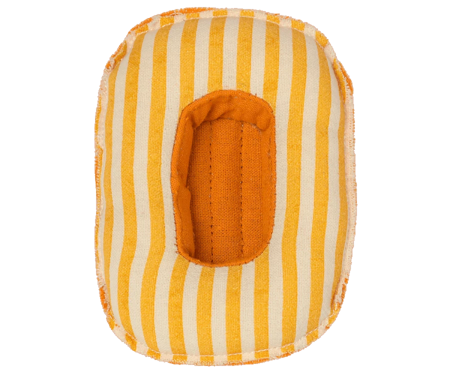 Maileg Rubber Boat Yellow Stripe