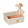 Maileg Dancing Mouse In Day Bed Little Sister