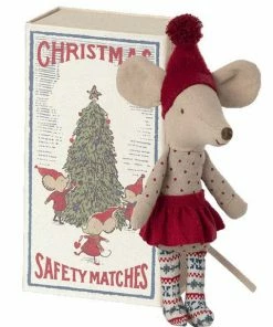 Maileg Christmas Mouse In Matchbox - Big Sister