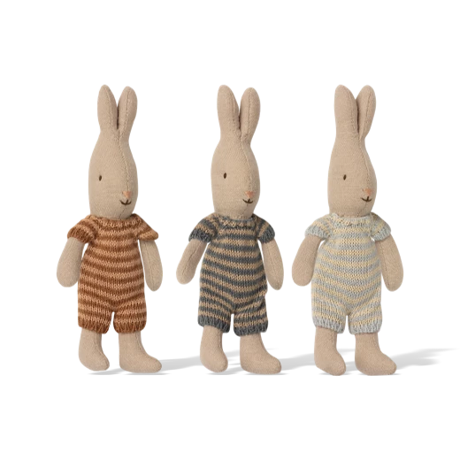 Maileg Micro Rabbit Light Blue