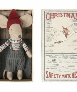 Maileg Hermano Mayor en Caja de Cerillas Navidad