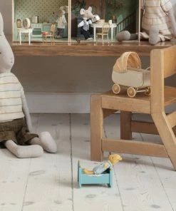 Maileg Blue Cradle, Baby Mouse - Maileg