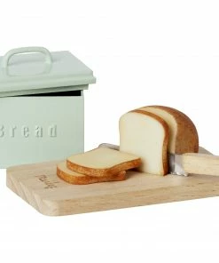 Maileg Miniature Bread Box Cutting Board Knife