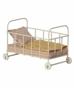 Maileg Cot Bed, Micro - Rose