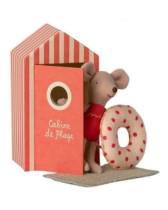 Maileg Beach Mice Little Sister In Cabin De Plage