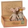 Maileg Mum Dad Mice In Cigarbox