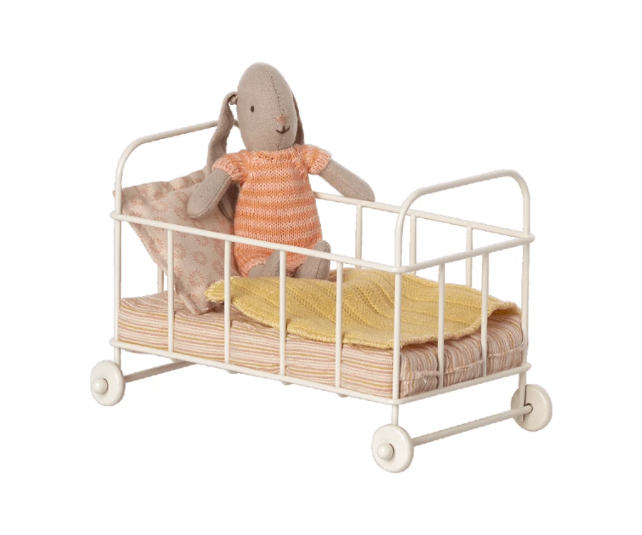 Maileg Lit Bébé Micro Rose