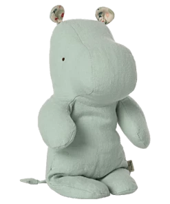 Maileg Safari Friends, Small Hippo Light Mint