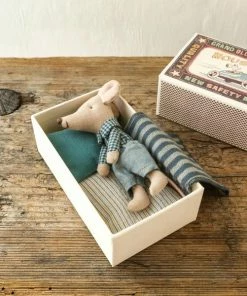 Maileg Little Brother Mouse Toy In Matchbox
