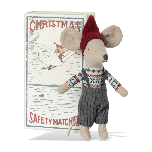 Maileg Christmas Mouse In Matchbox Big Brother