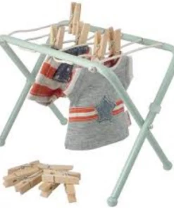 Maileg Mint Metal Clothesline with Tongs