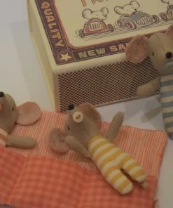 Maileg Baby Mice Triplets In Matchbox