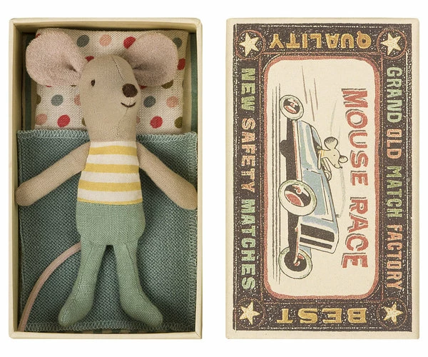 Maileg 10cm Little Brother Mouse in Box