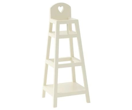 Maileg My Off White Wood High Chair