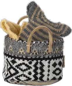 Maileg Cesto Piccolo Per La Casa Dei Topolini - Bianco E Nero