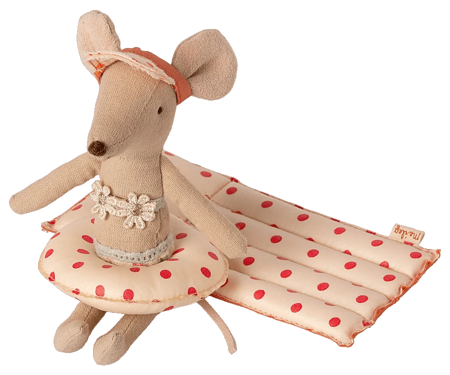 Maileg Small Red Dot Float Ring for Toy Mouse