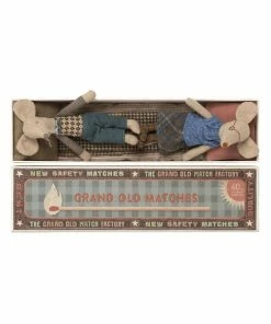Maileg Grandma & Grandpa Mice In Matchbox