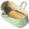 Maileg Carrycot with Mint Handles