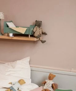 Maileg Wooden Bed Teddy Dad Dusty Green