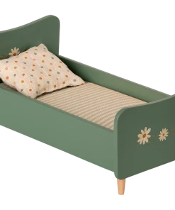 Maileg Wooden Bed Mini-Mint Blue
