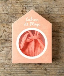 Maileg Coral Bathrobe For Mum Or Dad Mouse