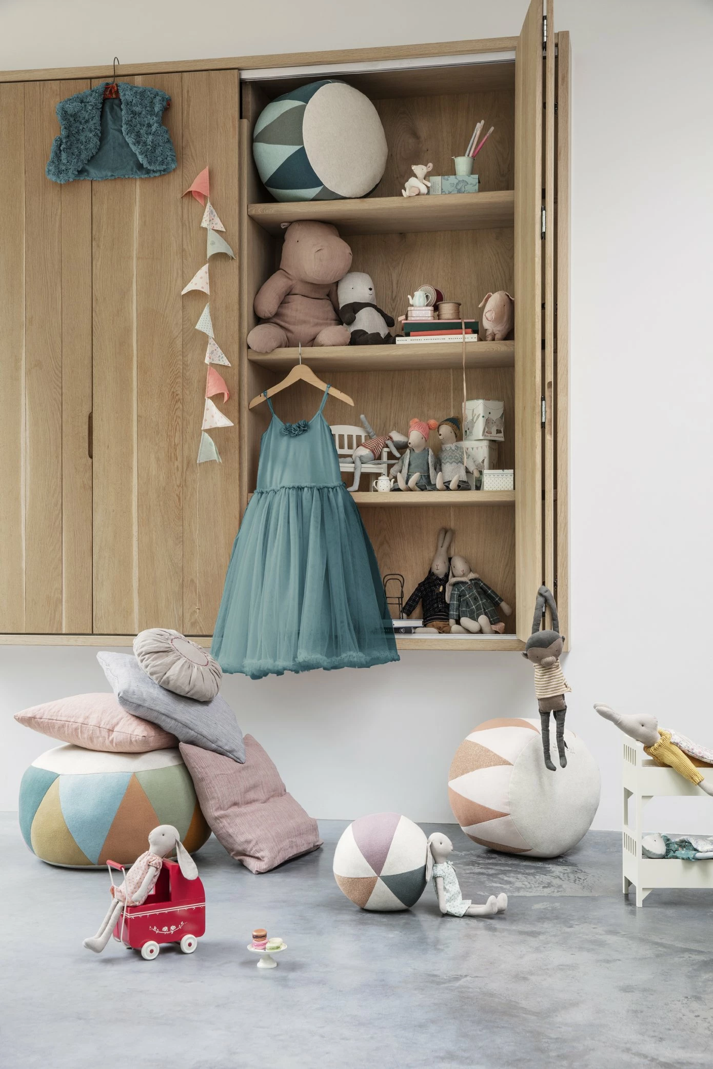 Maileg Ballerina Dress Petrol