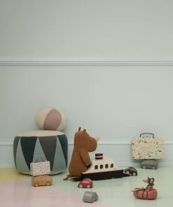 Maileg Safari Friends Medium Rhino Dusty Blue