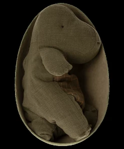 Maileg Gantosaurus In Egg, Medium - Forrest Green