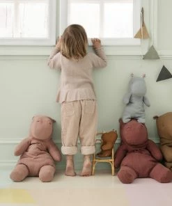 Maileg Safari Friends Small Hippo Lime Yellow