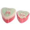 Maileg Set of 2 Mini Metal Lovely Heart Boxes