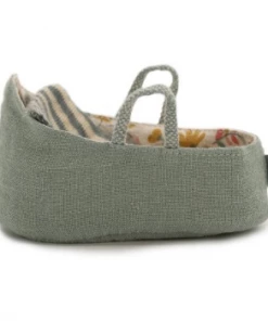 Maileg Mini Fabric Carrycot with Handles
