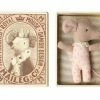 Maileg Girl Baby Mouse Sleepy Wakey in Box