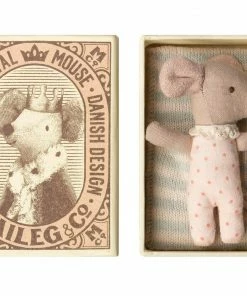 Maileg Ratoncita Bebé "Sleepy/Wakey" en Caja de Cerillas