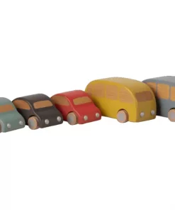 Maileg Yellow Wooden Friction Bus